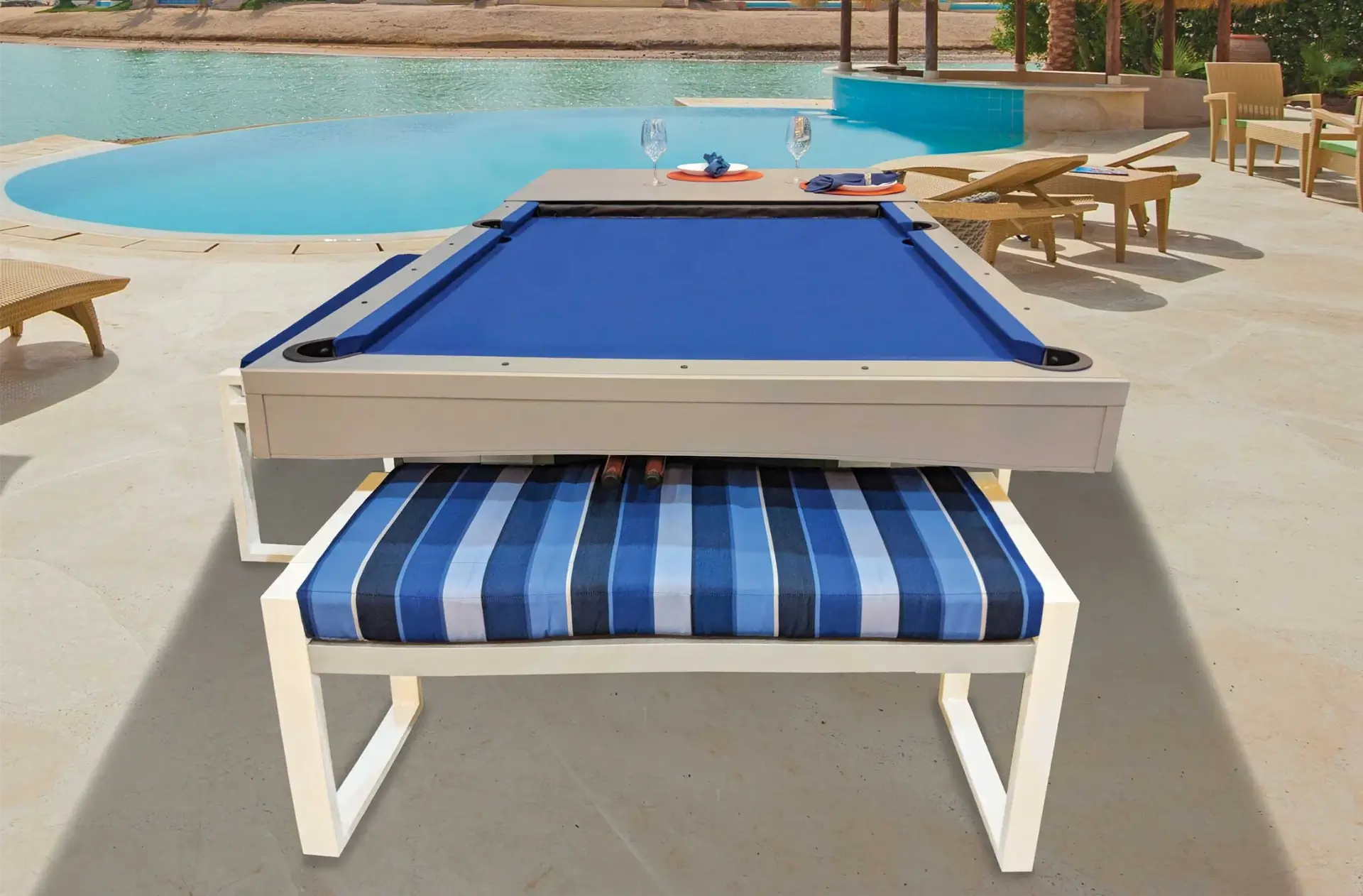 horizon outdoor pool table randroutdoors all weather billiards 2 olhausen