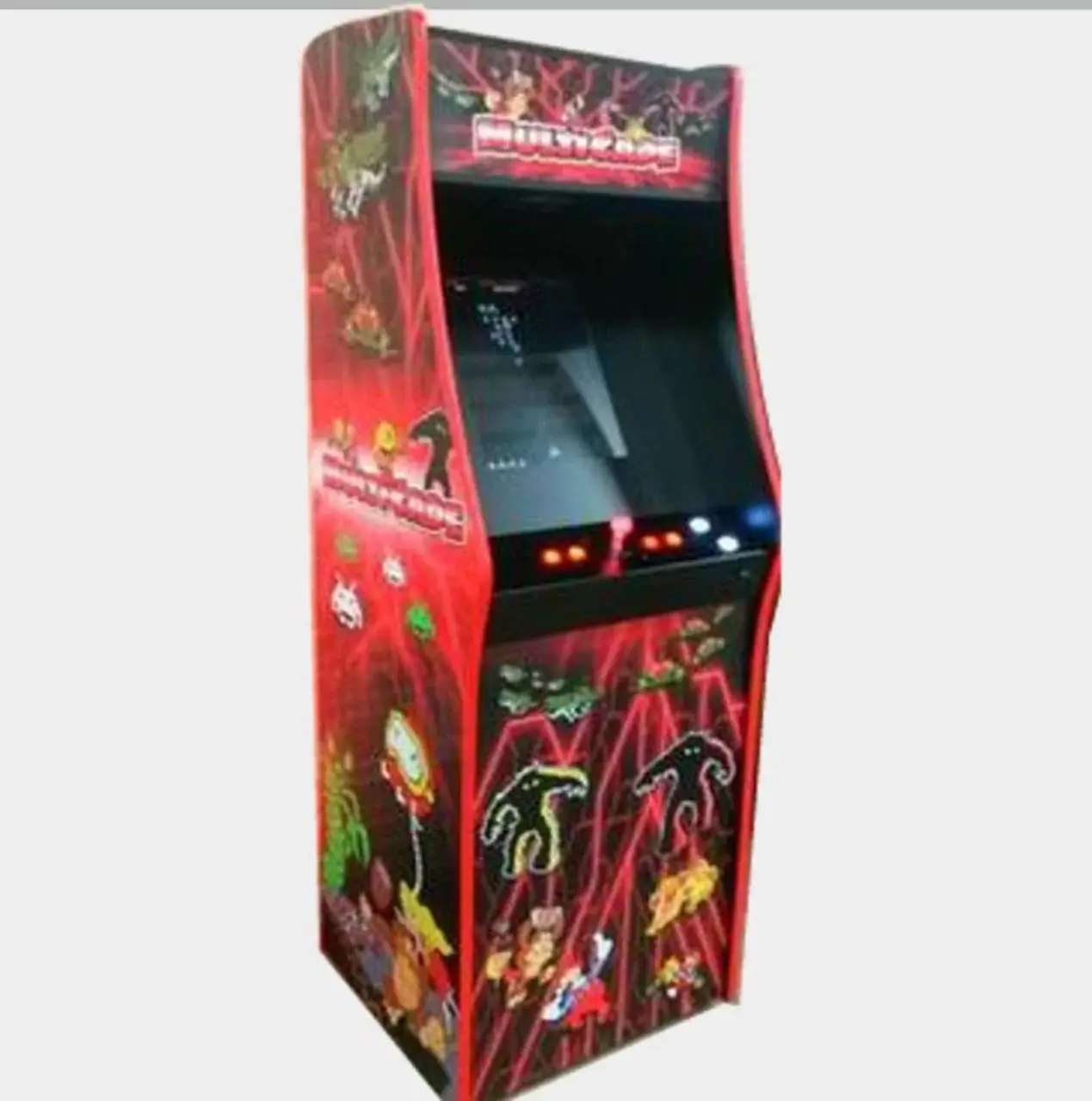 Upright Arcade Game 1 Player with 20″ Monitor front view